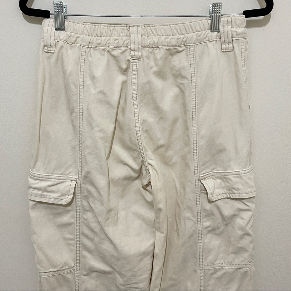 PacSun Cream Cargo Pants Utility Low Rise Puddle, Small - Picture 8 of 12